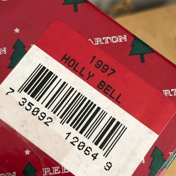 Vintage 1997 Holly Bell by Reed & Barton Silver Plated Christmas Ornament in Box - Picture 8 of 8